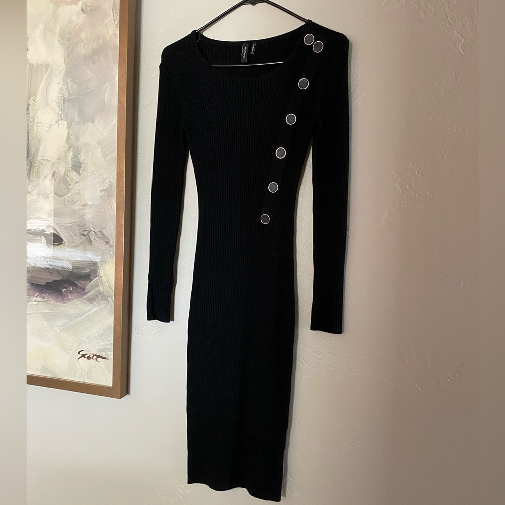 Marciano| xs| Black ribbed dress| nwot.